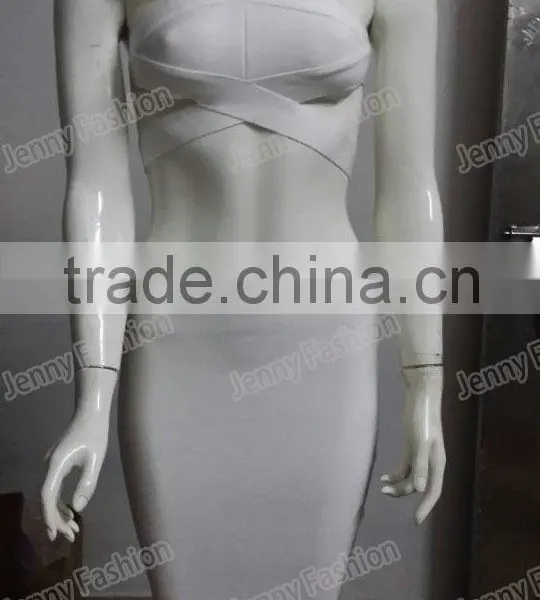 Summer Dress 2015 Summer New Women Sey Two Piece Set Red Blue Yellow Black Purple Sey Evening Party Bandage Dress Bandage Bodyco photo-4