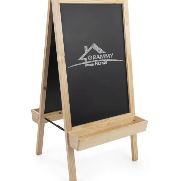 Chalkboard Sidewalk Sign with Planter Bottom