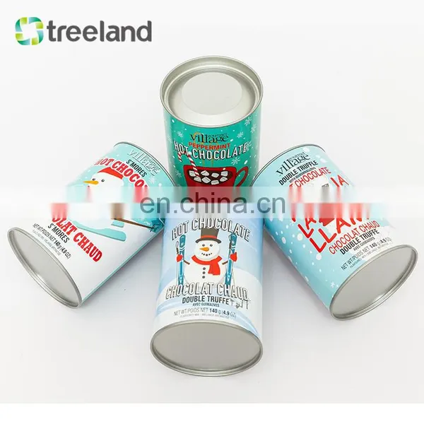 Fancy New Packaging Style Metal Lid Cookie Shortbread Use Round Cardboard Tube Packaging photo-5