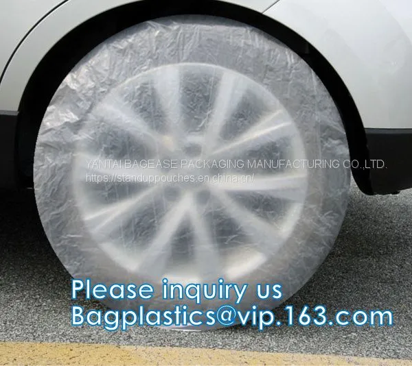 Disposable Tyre Bags, Steering Wheel Cover, Car Seat Cover, Disposable Cover, pe Car Foot Mat, Gear Automotive Tire Bag photo-3
