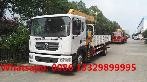 HOT SALE!Dongfeng D9 190hp Diesel 5tons Cargo Truck With Crane for Sale photo-2