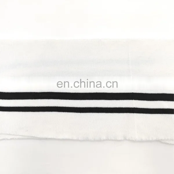 Color Customized China Supply 1*1 2*2 Polyester Mixed Spandex Twist Knit Top t Shirt Rib Cuff Fabric photo-4
