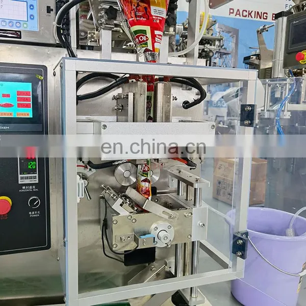 Best Selling Automatic Tomato Paste Sachet Filling Packing Machine Ketchup Sachet Packing Machine Price photo-5