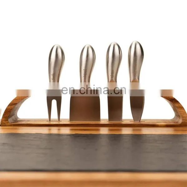 Wholesale High Quality Restaurant Rectangle Bamboo Cheese Cutting Board And Knife Set photo-5