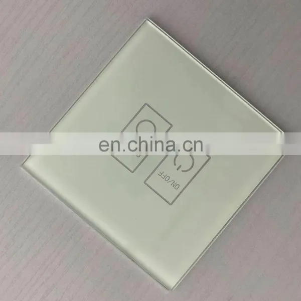 Flat Screen Printed Decorative Glass Acid Etched and Printed Glass Panels photo-3
