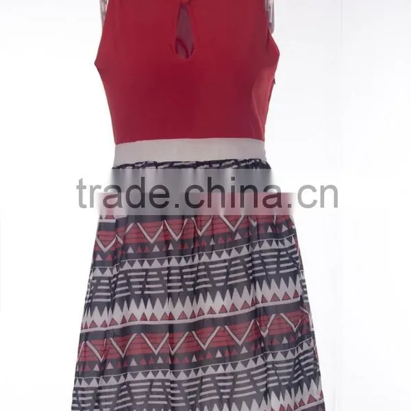 Summer Casual Dress Fashion Dress Sleeveless Lady Dress photo-3