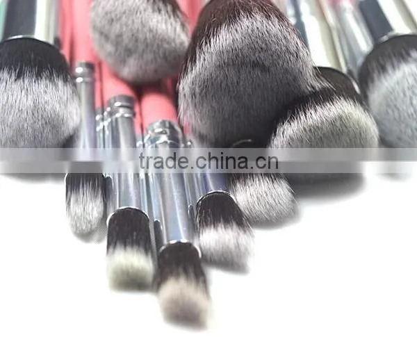 2016 10PCS Professional Custom Logo Pink Makeup Brushes Set photo-5