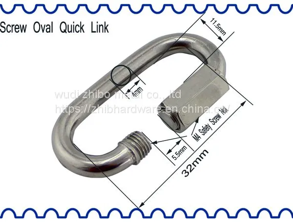 Stainless Steel 316 Carabiner Quick Link Hook Carabiner Hook Keychain M3.5/4/5/6/7/8/9/10/11/12/14 photo-3