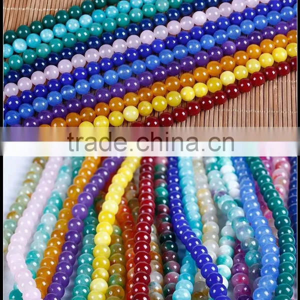 4mm 6mm 8mm 10mm 12mm Natural Stones Loose Beads Section Face Cut Agate Jade Charms Jewelry Accessory photo-2