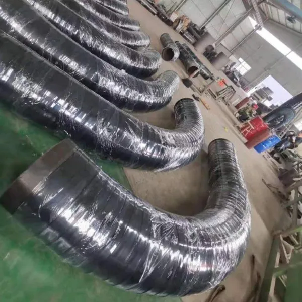 3PE Anti-corrosion Elbow Outer PE Inner EP Anti-corrosion Spiral Pipe Fittings Epoxy Coal Asphalt Resin Inner Plastic Elbow photo-3