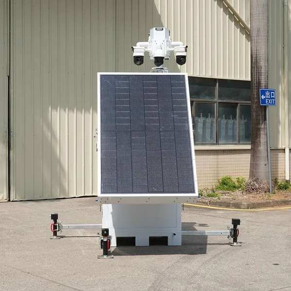 HiCUBE Solar Surveillance Tower With 3*450W Solar Panels High Power for Outdoors Security photo-2