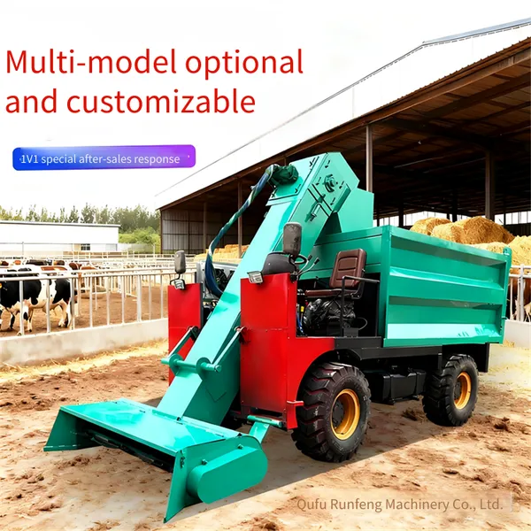 a Slightly Smaller 2-cubic-meter Electric Manure Cleaning Vehicle, a Manure Shoveling and Collecting Machine for Pasturing Areas, and a Large Manure Shoveling Machine for Cleaning Livestock Pens photo-2