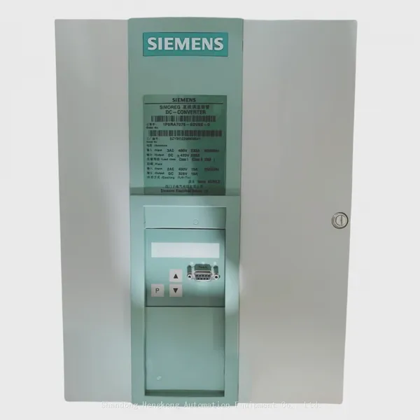 6RA7018-6DV62-0 15-1600A Dc Governor Expansion Machine 6RA7085-6DV62-0 /15-1600A/690V Full Digital DC Drives Provide Technical SINAMICS DCM
