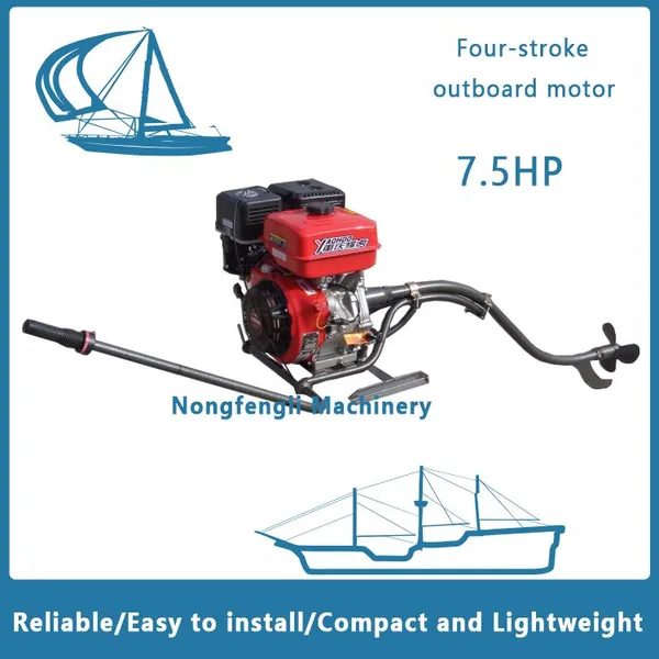 Gasoline Outboard Engine for Small Fishing Boat - Long Tail Propulsion System