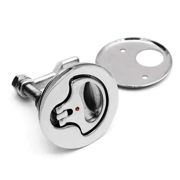 Stainless Steel 316 Marine Ship Yacht Boat Hardware Cam Latch Locking Hatch Handle Turning Lock Lift Ring photo-3