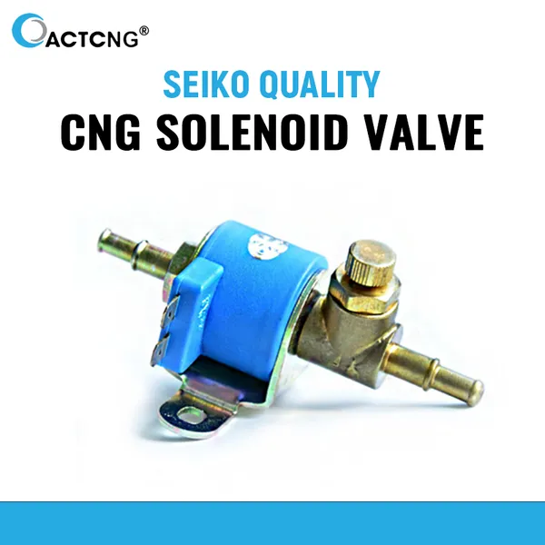 Heavy Duty Brass CNG Solenoid Valve for Car Accessories Ultra-Compact Miniature Structur