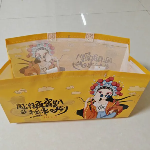 Takeout Bags for Fruitwood Roasted Duck, Takeout Handbags for Roast Goose, Handbags for Sichuan Pepper Chicken, Non-woven Bags for Roasted Duck photo-4