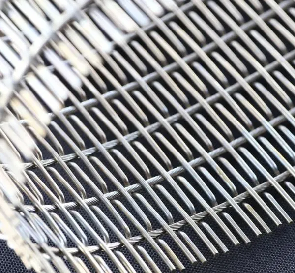 Aluminium Wire Rope Woven Mesh for Architectural Facades photo-4