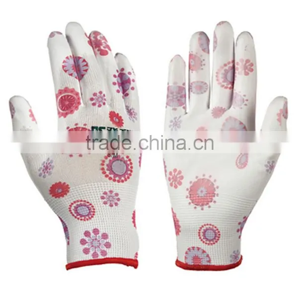 Nylon pu Coated Hand Gloves/ PU Coated Working Gloves