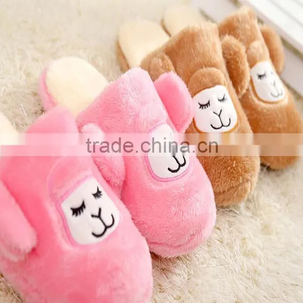 2015 New Arrival Soft Terry Women Winter Indoor Warm Slipper With Smile Face photo-4