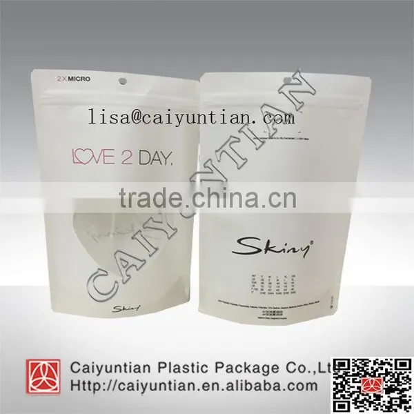 Food Grade Packaging Brown Kraft Paper Bag With Window and Zipper photo-4