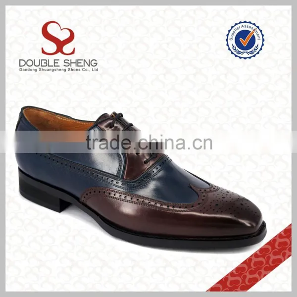 2016 Italian Men Fashion Dress Real Leather Brogue Shoes