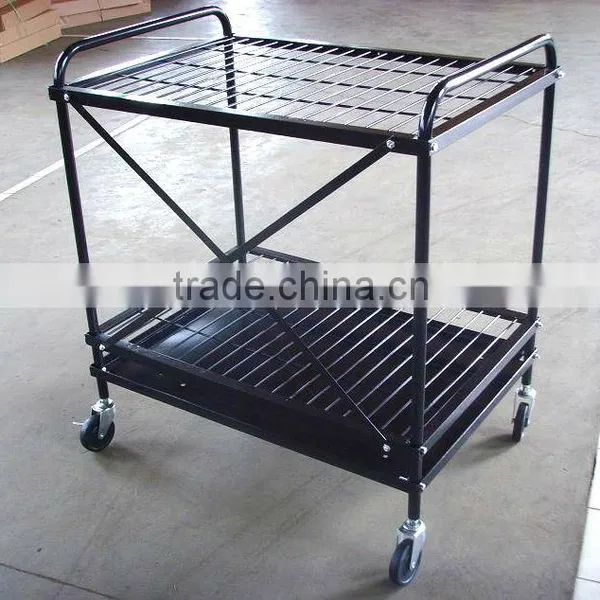 Rolling merchandise rack