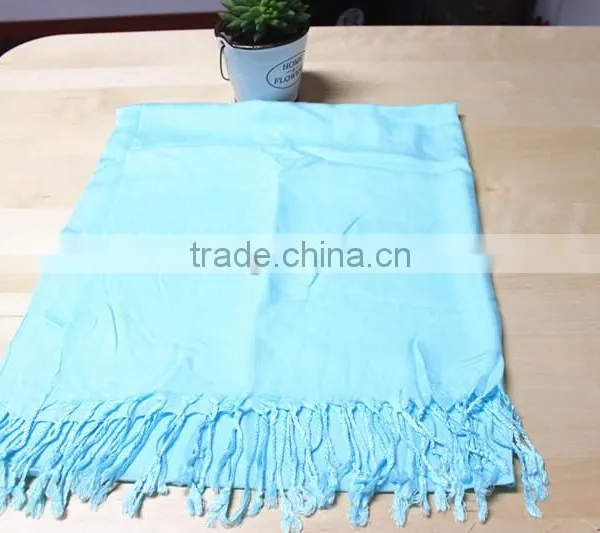 Fashionable Modal Long Tassel Scarf Factory Wholesale Polyester Viscose Scarf Quality Choice photo-2