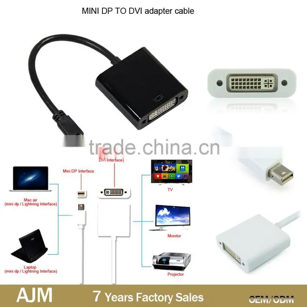 Mini DisplayPort DP to DVI Adapter Cable Cord For MacBook Pro Air IMac photo-6