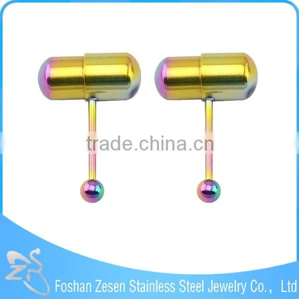 China Factory Surgical Steel Battery Personalized Wholesale Vibrating Tongue Rings photo-2