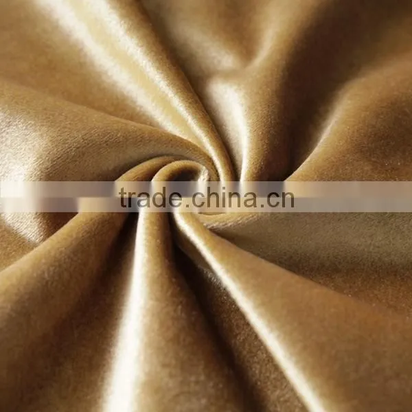 Turkish Curtain Fabric China Factory Fashion Colors 100 Polyester Shiny Velvet Wholesale photo-4