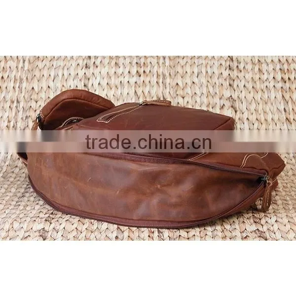 Fashion Casual School Leather Cross Body Chest Sling Bag for Teenagers Youn Men Chest Shoudler Bag Quality Choice photo-6