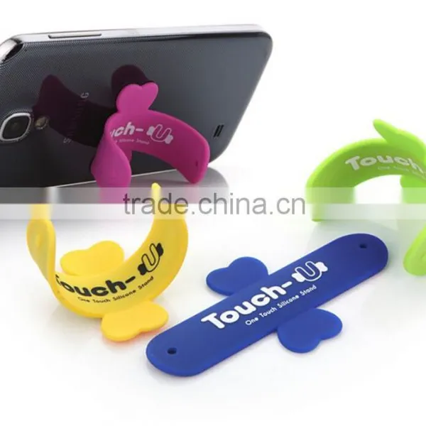 HOT Promotion Printed Silicone Touch Phone Stand photo-3
