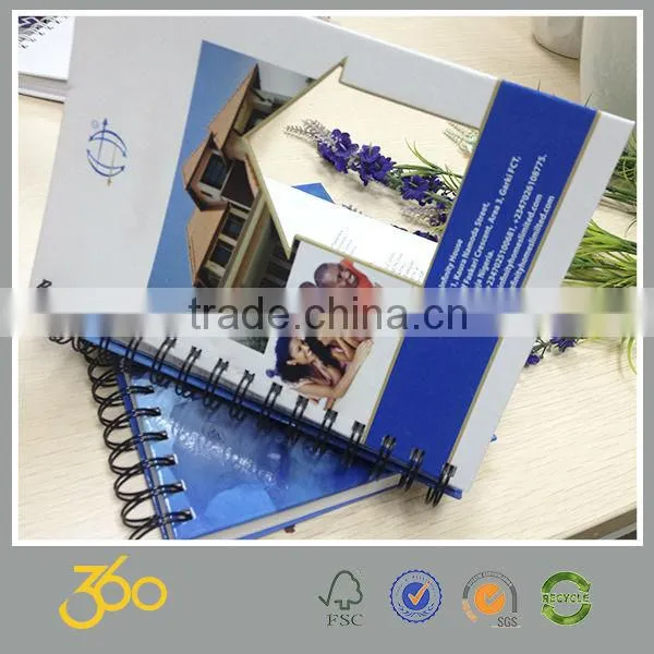 Notebook Spiral Wire Custom Printed Spiral Notebook With Color Pages