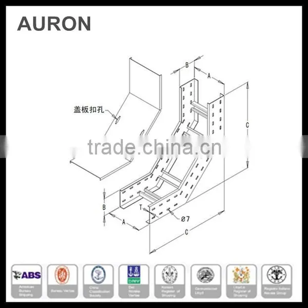 AURON/HEATWELL Outdoor Heavy Stainless Steel Calbe Bracket Bridge/ Heavy Electric Wire Vetical Stair/ Power Cable Ladder Tray photo-3