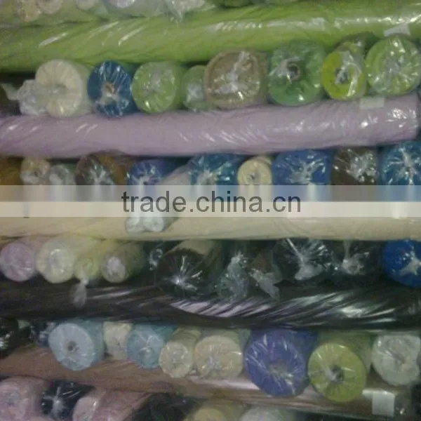 Polyester Cotton Mixed Plain Dyed Poplin Fabric Stock photo-3