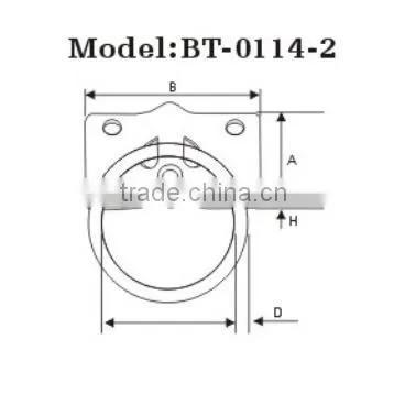 Steel Electric Galvanized Hitching Ring Lag photo-2