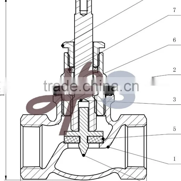 1/2''-1'' Casting Bronze Stop Cock Valve of Material B62 C83600 photo-2