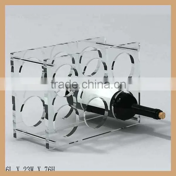 Square Shape Customized Acrylic Wine Display Rack for Wine photo-5