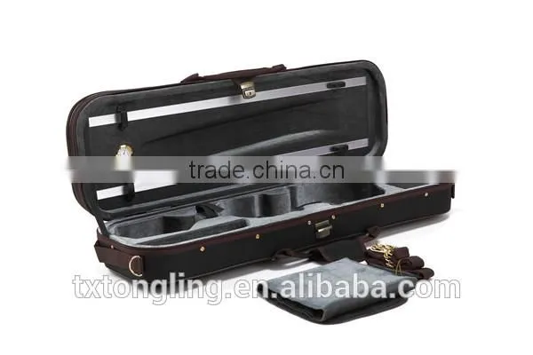 High Quality Square Violin Case With Hygrometer Custom Violin Case TL-20 photo-3