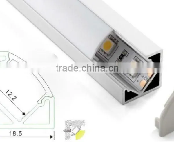 2016 New Hot !!! ALP005 LED Corner Light/angle Aluminum Profile for Led Bar Light&led Flexible Strips photo-3