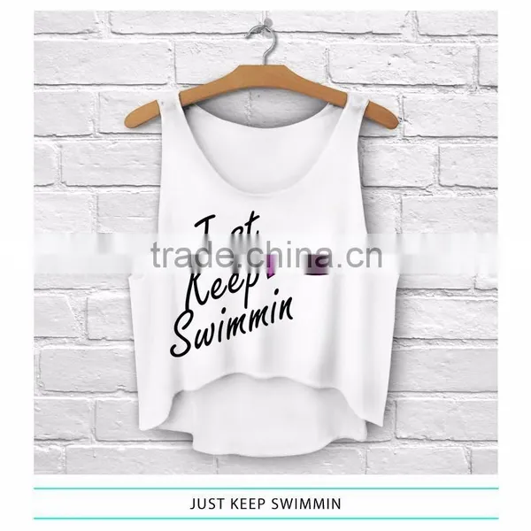 Aztec Style Wholesale Logo Print Custom Ladies Summer Short Bulk Tank Top photo-4