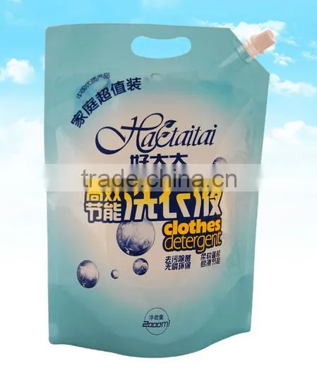 Liquid Stand up Pouch With Diecut for Laundry Detergent,shampoo,aluminium Foil Stand up Pouch for Cosmetic,doypack Bag photo-4