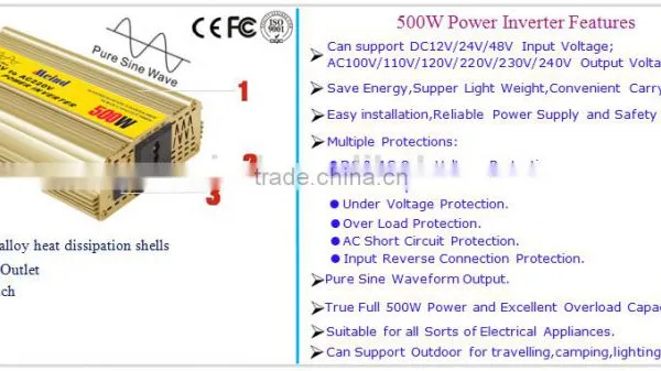 Hot Sell Meind 600W True Pure Sine Wave Inverter photo-3