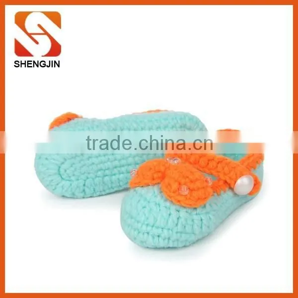Best Selling Comfortable Soft Baby Knitting Girl Infant Shoes photo-2