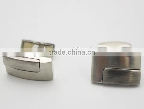 Stylish Mens Shirt Matte Silver Cufflinks Matt Blank Cufflink photo-3