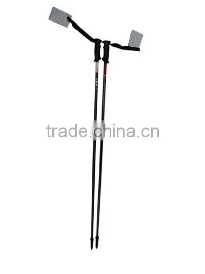 Carbon Fiber Telescopic Collapsible Lightweight Carbon Ski Poles photo-4