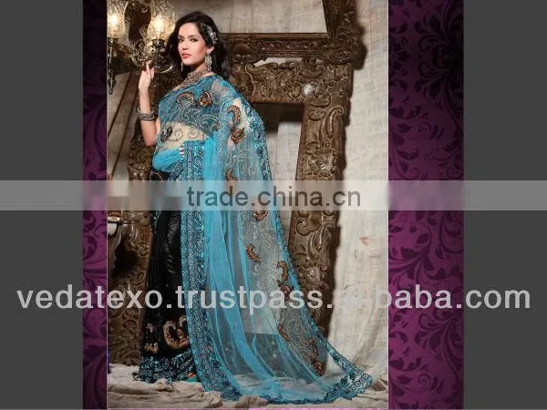 Black & Blue Party Wear Saree