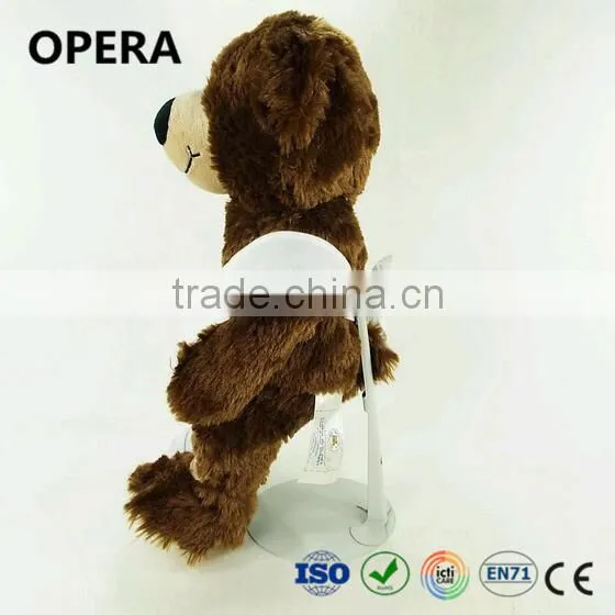 Soft Get Well Soon Dark Brown Teddy Plush Bear Toy for 200cm