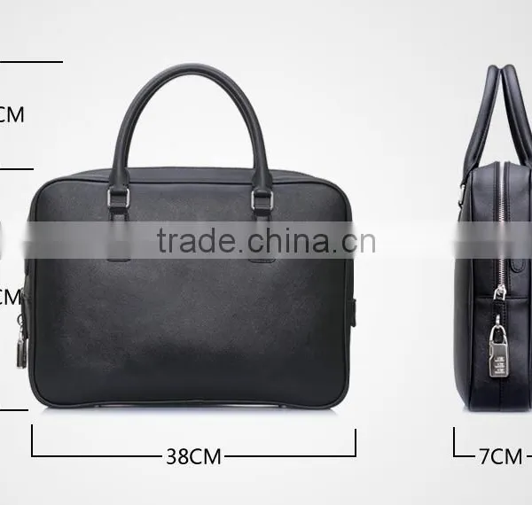 IFreeMen Top Quality Brown Leather Business Briefcase For Men Office Briefcase Bag photo-4